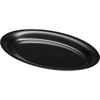 Melamine Tray Oval Black Serving Plate 12Inch No.hw2112